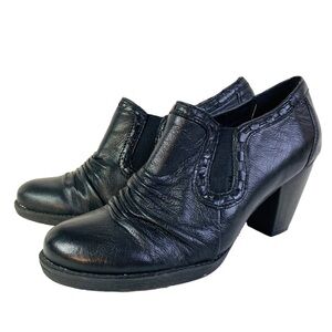 BareTraps Fallon Ankle Bootie Leather Heeled Shoes Womens 8M